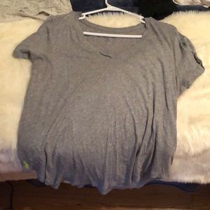 Gray Ralph Lauren polo T-shirt
